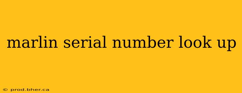 marlin serial number look up