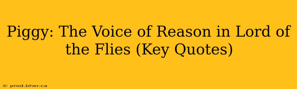 Piggy: The Voice of Reason in Lord of the Flies (Key Quotes)