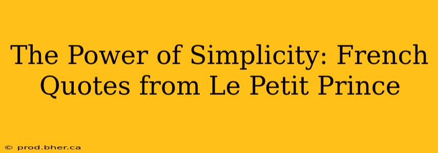 The Power of Simplicity: French Quotes from Le Petit Prince